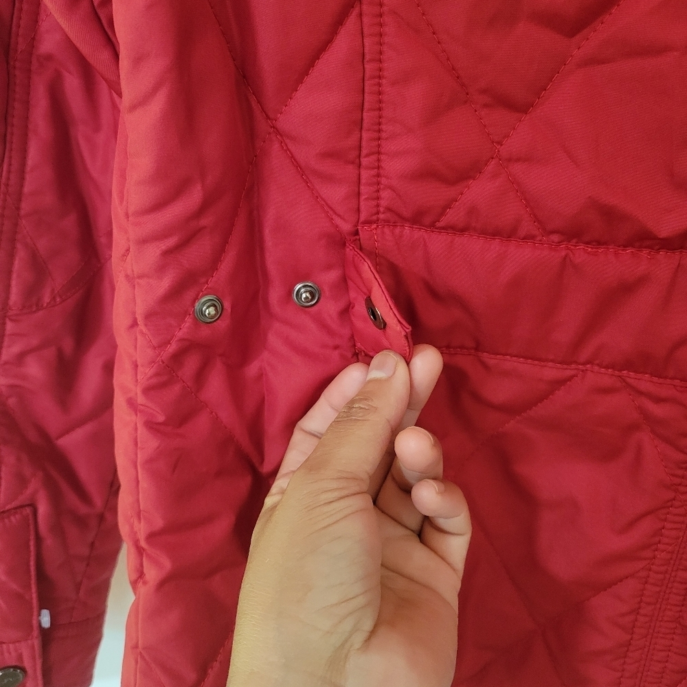 L-RL Women's Red Quilted Jacket - Picture 13 of 16